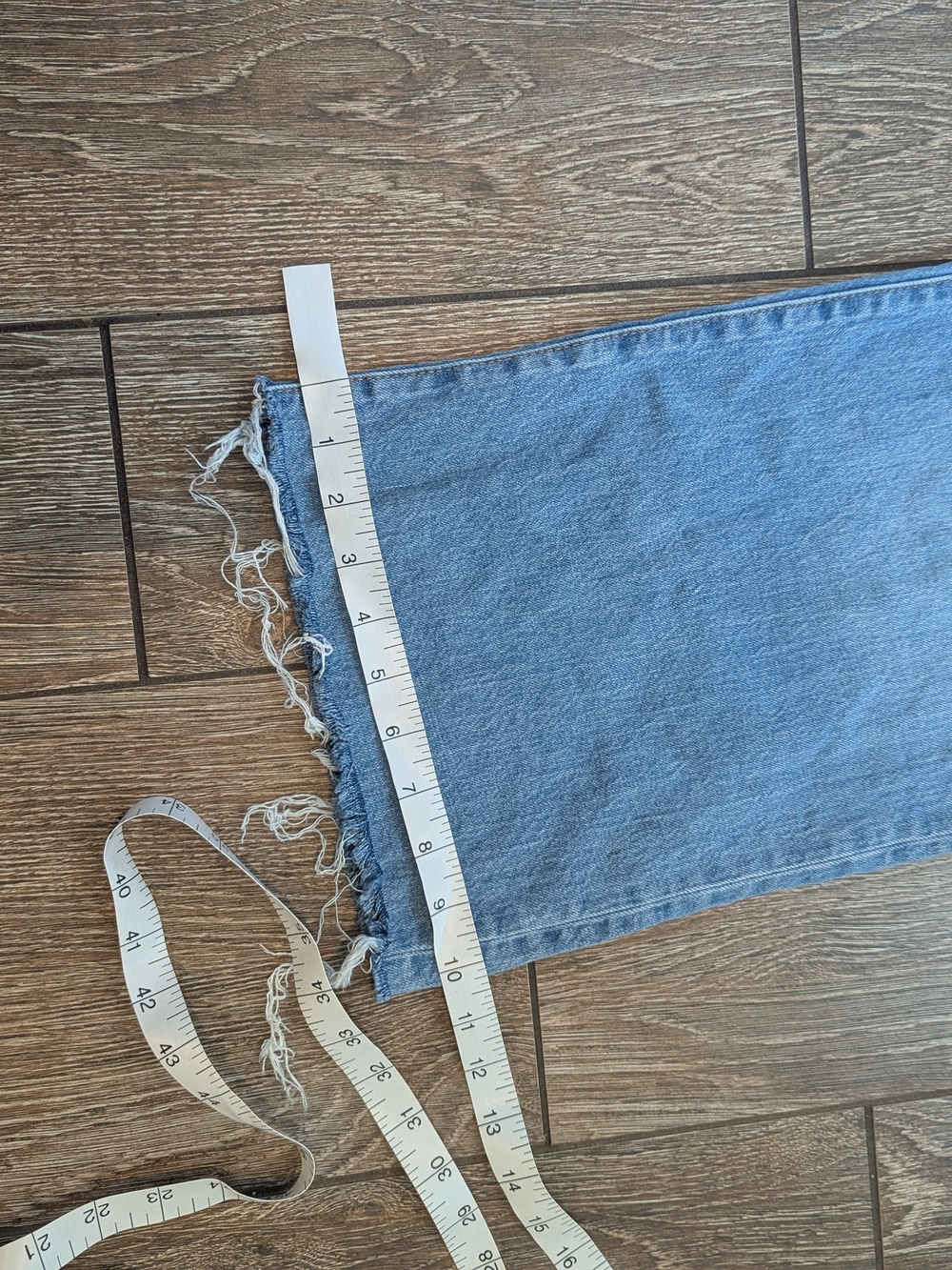 J. Crew Factory Wide Leg Crop Jeans Size 30 X 27 Raw Hem Light Wash Spring Rain - Picture 9 of 9